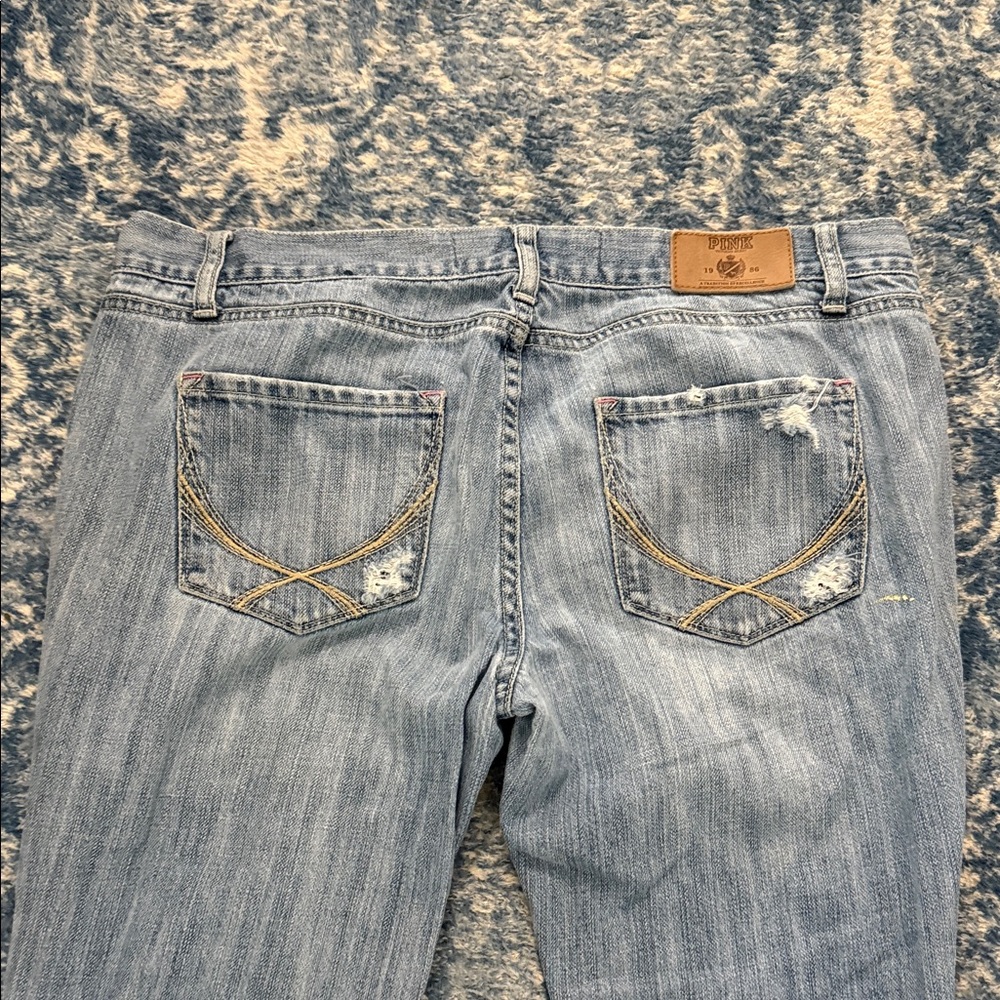 PINK Victoria's Secret Light Blue Denim Jeans